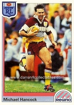160 1992 NSW Rugby League REGINA Base Card Glenn LAZARUS Brisbane Broncos 