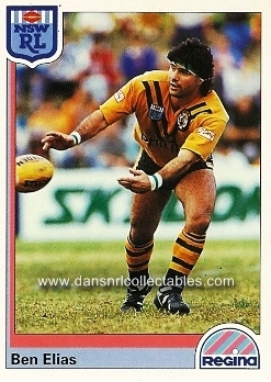 Tim Brasher Balmain Tigers Signed 1992 Regina Nrl Trading Card NSW Australia 