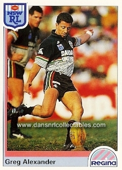 1992 NSW Rugby League REGINA Base Card Mark GEYER Penrith Panthers 39 