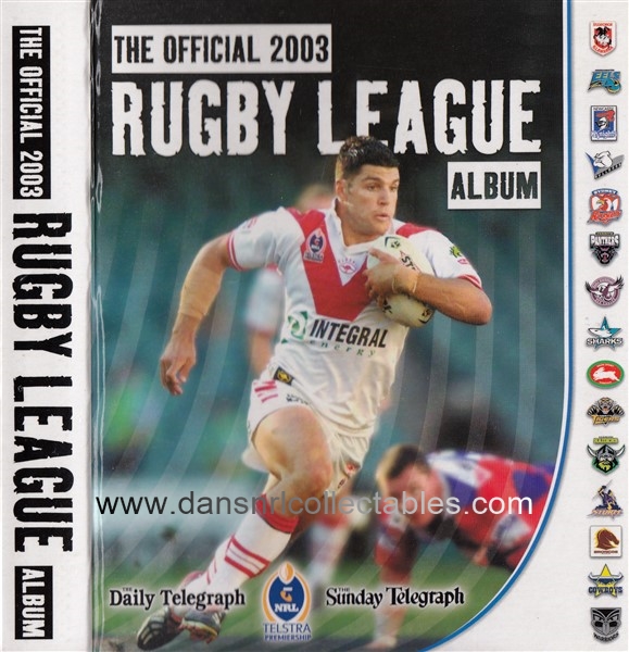 2003 Official Daily Telegraph NRL Collector Cards Folder | 4966