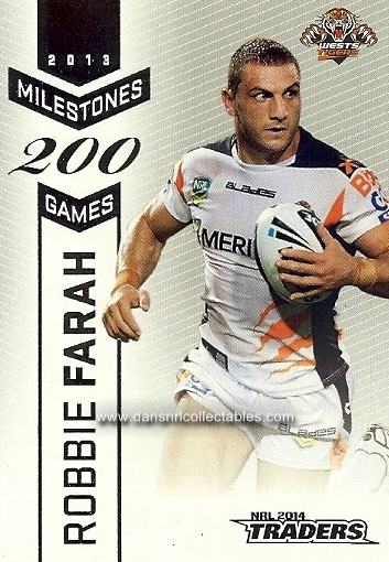 M1 to M16 2014 NRL Traders Milestone FULL SET of 16 cards 