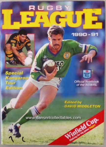 Rugby League 1990-91 Year Book, Gary Belcher | 21229