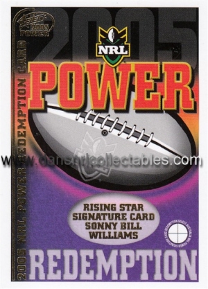 2005 power redemption card (2)
